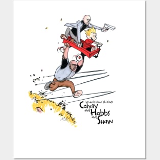 Calvin and Hobbs and Shaw Posters and Art